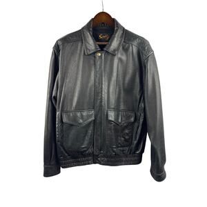 Women’s Scully Large Black Leather Jacket